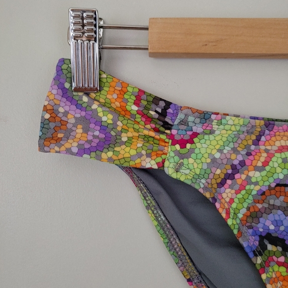 L*space Audrey Bikini Bottom Multicolor Mosiac Size Small - Picture 7 of 14